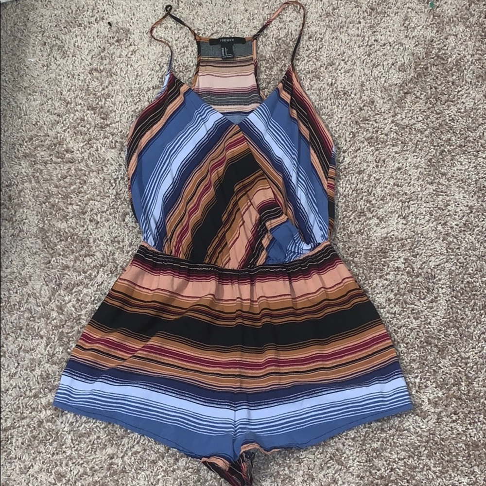 Striped romper